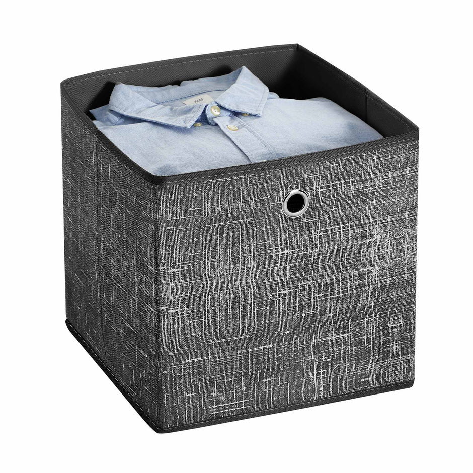 Aufbewahrungsboxen - Organizer - Stoffboxen - 6 - schwarz