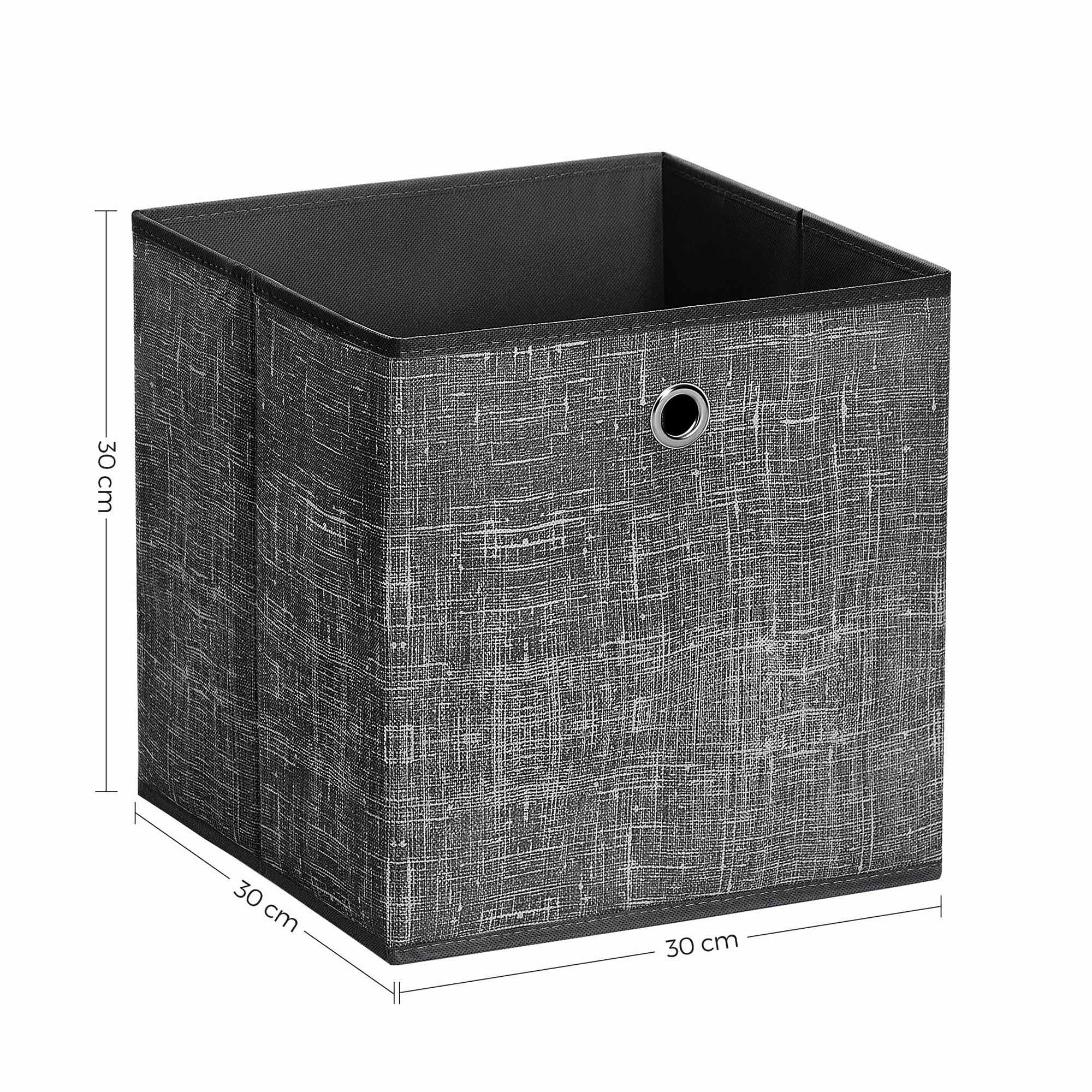 Aufbewahrungsboxen - Organizer - Stoffboxen - 6 - schwarz