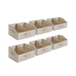Aufbewahrungsboxen Set von 6 40 x 30 x 20 cm Sand Beige
