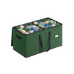 Aufbewahrungsbox für Weihnachtskugeln mit Waldgrün -Deckel
