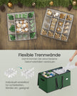 Aufbewahrungsbox für Weihnachtskugeln mit Waldgrün -Deckel