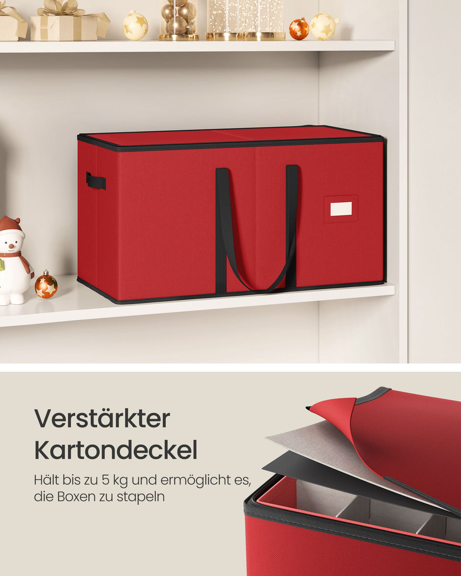 Aufbewahrungsbox für Weihnachtskugeln mit Kirschlid