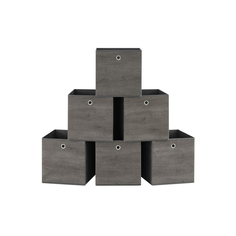 Speicherboxen - Speicherboxen - 6 -Set von 6 - Grau