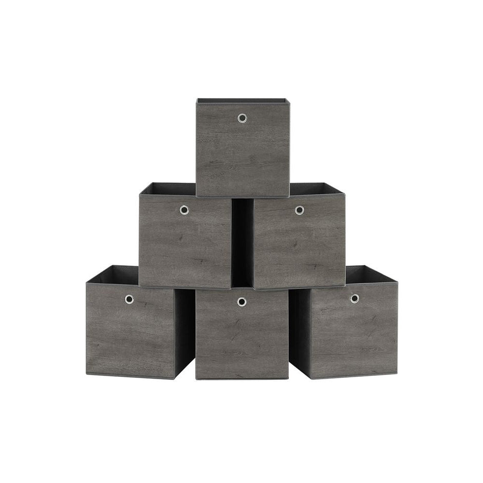Speicherboxen - Speicherboxen - 6 -Set von 6 - Grau