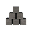 Speicherboxen - Speicherboxen - 6 -Set von 6 - Grau