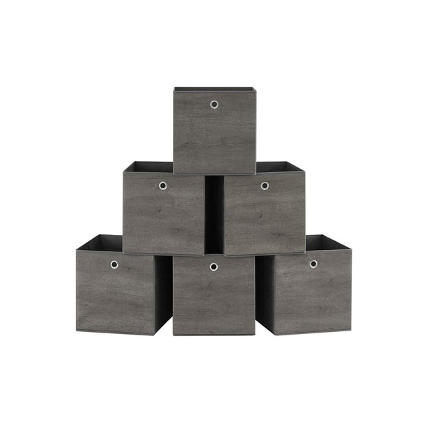 Speicherboxen - Speicherboxen - 6 -Set von 6 - Grau