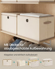 Opbergdozen - 43 x 30 x 30 cm - set van 3 - cappuccinobeige - maximale belasting 5 kg per doos