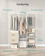 Kleidungsständer - mit 2 Schubladen - Natural Beige
