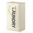 Opvouwbare Wasmand - 80 Liter - Met Handvatten - Oxford Stof - Wit
