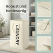 Opvouwbare Wasmand - 80 Liter - Met Handvatten - Oxford Stof - Wit