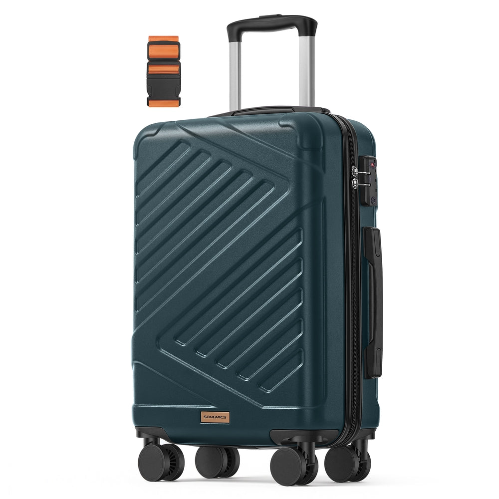 Koffer - 55 x 36 x 20 cm - donker turkoois - 8 kg maximaal draagvermogen
