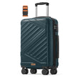 Koffer - 55 x 36 x 20 cm - donker turkoois - 8 kg maximaal draagvermogen