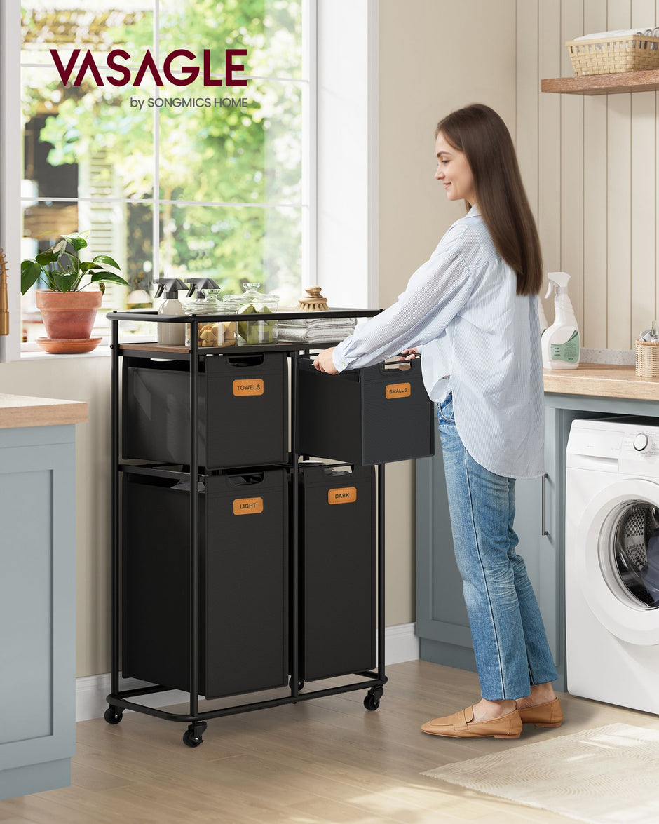 Wasser mit Rädern und 4 abnehmbaren Taschen