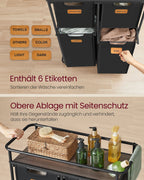 Wasser mit Rädern und 4 abnehmbaren Taschen