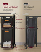 Wasser mit Rädern und 4 abnehmbaren Taschen