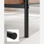 Doppelbett - Metallbett -Rahmen - 140 x 200 cm - schwarz
