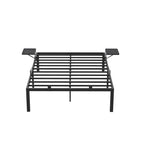 Bettrahmen - Metallrahmen - Doppelbett - 200 x 140 cm - schwarz