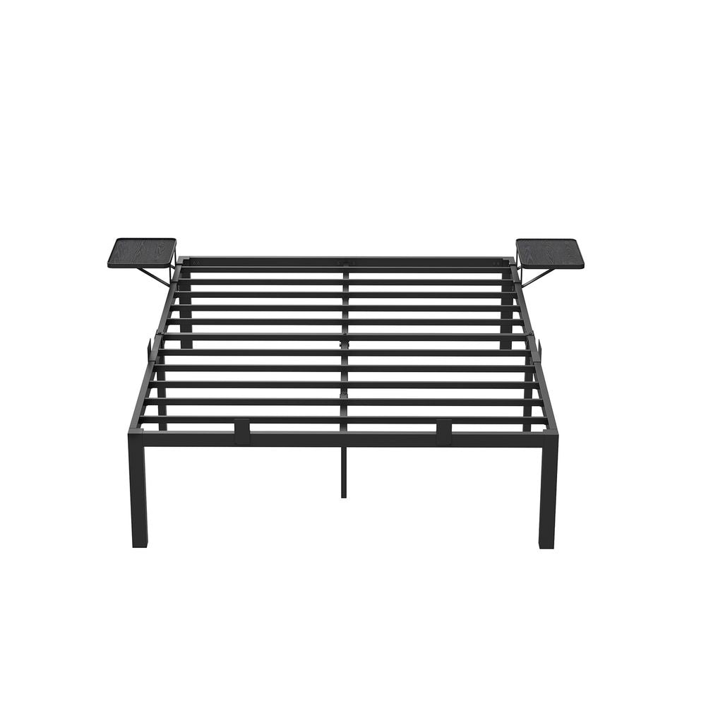 Bettrahmen - Metallrahmen - Doppelbett - 200 x 140 cm - schwarz