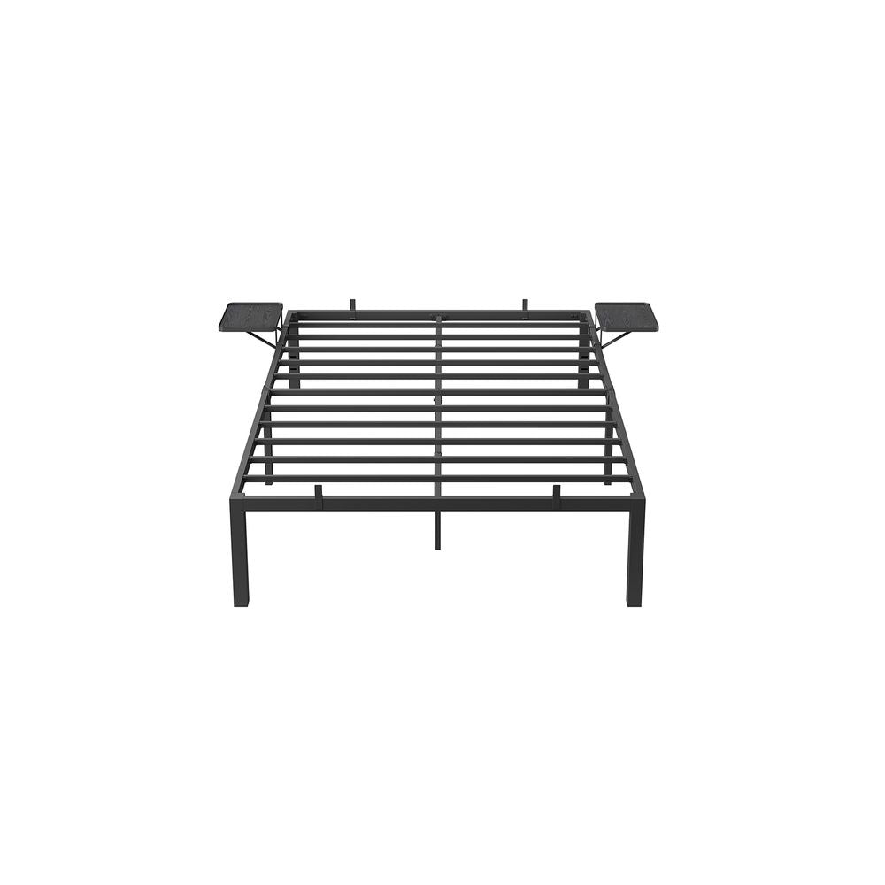 Bettrahmen - Metallrahmen - Doppelbett - 200 x 140 cm - schwarz
