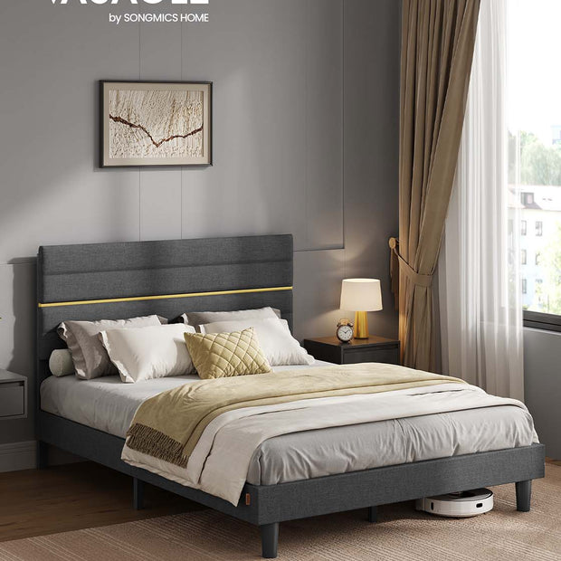 Bettrahmen für 140 x 200 cm Matratze, Leigrijs