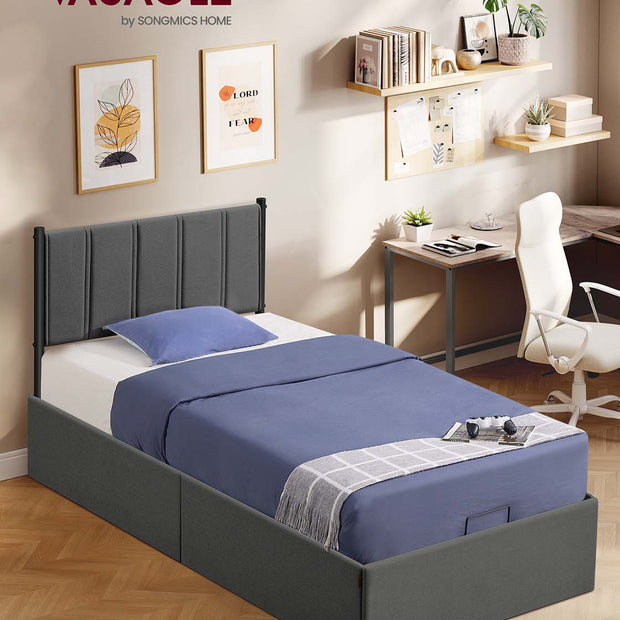 Bedframe – Opvouwbare Lattenbodem – Opbergruimte Onder Bed – Slaapkamer