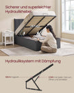 Bedframe – Opvouwbare Lattenbodem – Opbergruimte Onder Bed – Slaapkamer