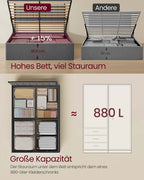 Bedframe – Opvouwbare Lattenbodem – Opbergruimte Onder Bed – Slaapkamer