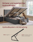 Bedframe – Opvouwbare Lattenbodem – Opbergruimte Onder Bed – Slaapkamer