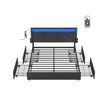 Doppelbett -Rahmen 160 x 200 cm mit LED- und 4 Schubladen und Ladestation