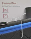 Doppelbett -Rahmen 160 x 200 cm mit LED- und 4 Schubladen und Ladestation