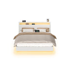 Bettens 160 × 200 cm-LED-Beleuchtung und USB-Ladestation