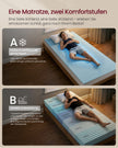 Matras - Eenpersoons - 90 x 200 cm - Gel Traagschuim - Wit