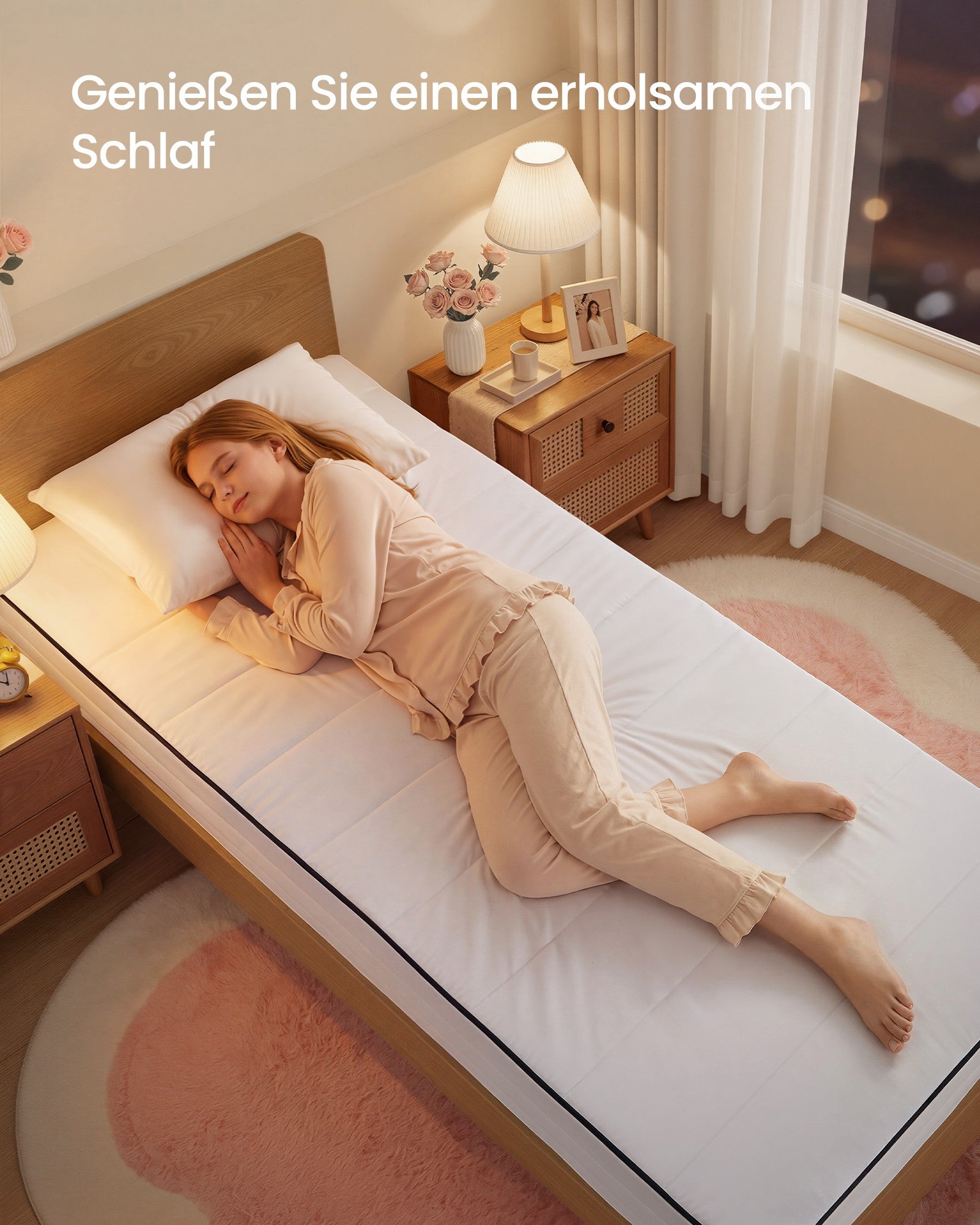 Matras - Eenpersoons - 90 x 200 cm - Gel Traagschuim - Wit