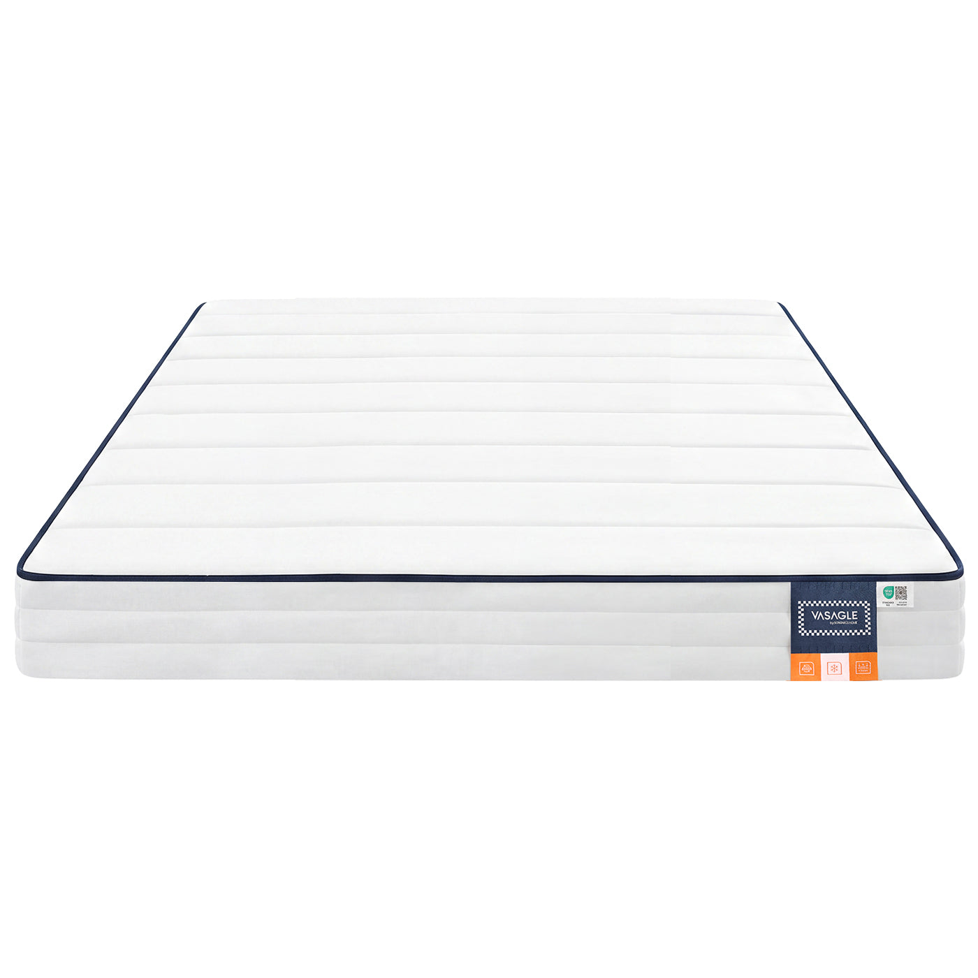 Matras - Tweepersoons - 140 x 200 cm - Gel Traagschuim - Wit