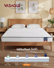 Matras - Tweepersoons - 140 x 200 cm - Gel Traagschuim - Wit