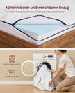 Matras - 140 x 200 cm - Gel-traagschuim - 12 cm dik - Wit - 9,2 kg