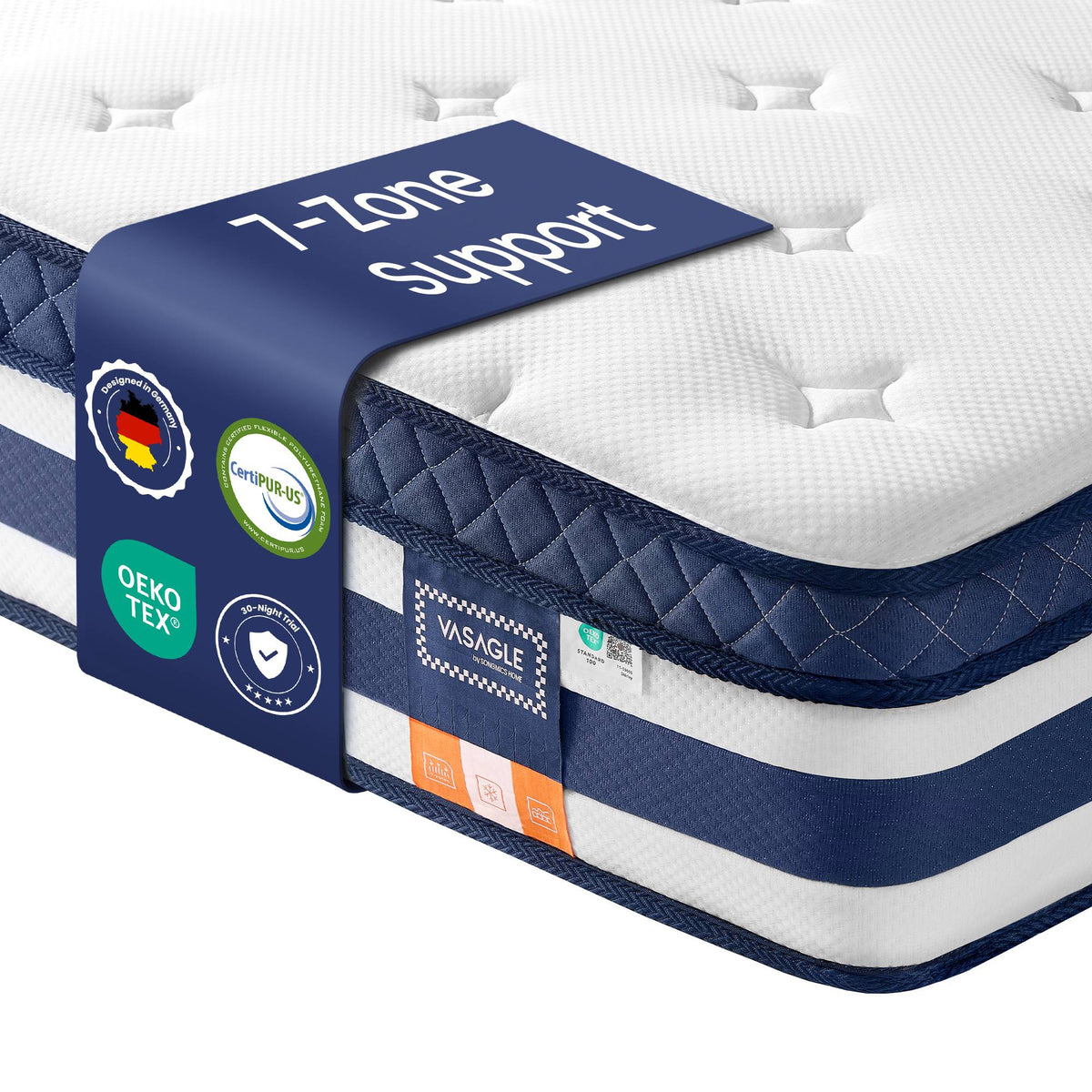 Bed Frame - Metal with LED and Charging Station