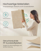 Aufbewahrungsboxen Set von 3 50 x 30 x 30 cm Sand Beige