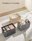 Aufbewahrungsboxen Set von 3 50 x 30 x 30 cm Sand Beige