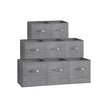 Aufbewahrungsboxen Set von 8 des Stoffes 30 x 30 x 30 cm