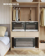 Speicherbox - 3 -Set von 3 - mit Deckel - Schwarz
