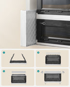 Speicherbox - 3 -Set von 3 - mit Deckel - Schwarz
