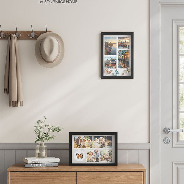 Fotorahmen A4 mit Wall hak essenzwart
