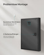 Fotorahmen A4 mit Wandhaken - Aszwart