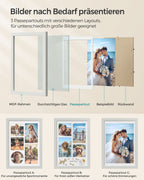 Fotorahmen - A4 - Für mehrere Fotos - Vintage White