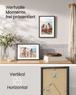 Fotolijst – 20 x 30 cm – Met Sporloze Wandhaken – Ophangen of Neerzetten – Zwart