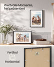 Fotolijst – 30 x 40 cm – Met Sporloze Wandhaken – Ophangen of Neerzetten – Zwart