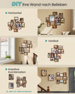 Fotolijsten - Set van 10 - Diverse Maten - PVC - Roodbruin