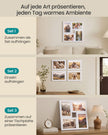 Fotolijsten Set – Compact – Gereedschapsloos Ophangen of Neerzetten – 10 x 15 cm – Wit