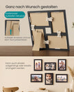 Fotolijsten Set – Middelgroot – Gereedschapsloos Ophangen of Neerzetten – 10 x 15 cm – Zwart